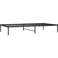 Berkfield Home Metal Bed Frame Black 107x203 cm