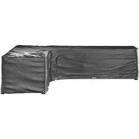 Berkfield Home L-Shaped Garden Furniture Covers 2 pcs 20 Eyelets 300x300x70 cm in Black | Size: 300 x 300 x 70 cm