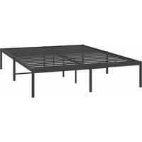 Berkfield Home Metal Bed Frame Black 140x200 cm