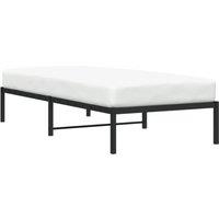 Berkfield Home Metal Bed Frame Black 90x190 cm Single