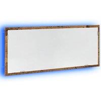 Berkfield Home LED Bathroom Mirror Old Wood 100x8.5x37 cm Engineered Wood in Brown