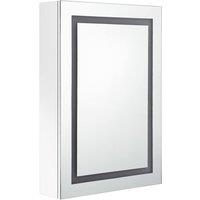 Berkfield Home LED Bathroom Mirror Cabinet Shining White 50x13x70 cm | Size: 50 x 13 x 70 cm