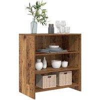 Berkfield Home Sideboard Old Wood 70x41x75 cm Engineered Wood in Brown | Size: 70 x 41 x 75 cm