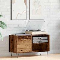 Berkfield Home Record Cabinet Old Wood 84.5x38x48 cm Engineered Wood in Brown