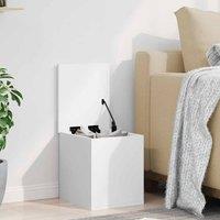 Berkfield Home Storage Box White 30x35x35 cm Engineered Wood | Size: 30 x 35 x 35 cm
