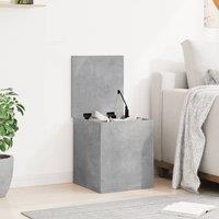 Berkfield Home Storage Box Concrete Grey 40x42x46 cm Engineered Wood | Size: 40 x 42 x 46 cm