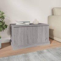 Berkfield Home Storage Box Grey Sonoma 70x40x38 cm Engineered Wood | Size: 70 x 40 x 38 cm
