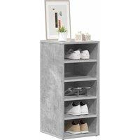 Berkfield Home Shoe Cabinet Concrete Grey 31.5x35x70 cm Engineered Wood