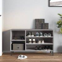 Berkfield Home Shoe Cabinet Grey Sonoma 102x36x60 cm Engineered Wood | Size: 102 x 36 x 60 cm