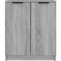Berkfield Home Shoe Cabinet Grey Sonoma 59x35x70 cm Engineered Wood | Size: 59 x 35 x 70 cm