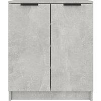 Berkfield Home Shoe Cabinet Concrete Grey 59x35x70 cm Engineered Wood | Size: 59 x 35 x 70 cm