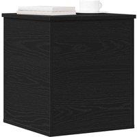 Berkfield Home Storage Box in Black Oak - 40x42x46 cm - Made of Engineered Wood | Size: 40 x 42 x 46 cm
