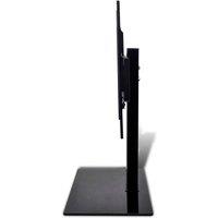 Berkfield Home Pedestal TV Stand for 37-55 Inch Screen Max VESA 600x400 mm 40kg in Black