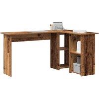 Berkfield Home Old Wood Computer Desk Old wood Engineered wood Medium in Brown