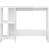 Berkfield Home Notebook Desk High Gloss White 102.5x35x75 cm Engineered Wood