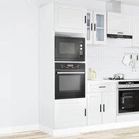 Berkfield Home Oven Cabinets 2 pcs Porto Gloss White Engineered Wood