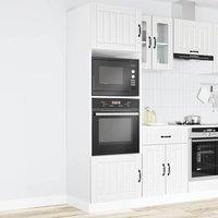 Berkfield Home Oven Cabinets 2 pcs Kalmar White Engineered Wood
