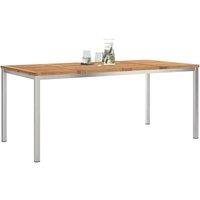 Berkfield Home Outdoor Dining Table 180x90x75 cm Solid Wood Acacia in Brown | Size: 180 x 90 x 75 cm