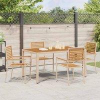 Berkfield Home Outdoor Chairs 4 pcs 54 x 56 x 90 cm in Cream
