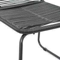 Berkfield Home Outdoor Chairs 2 pcs Poly Rattan Black