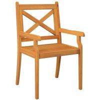 Berkfield Home Outdoor Dining Chairs 3 pcs Solid Wood Acacia in Tan