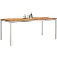 Berkfield Home Outdoor Dining Table 180x90x75 cm Solid Wood Teak in Brown | Size: 180 x 90 x 75 cm