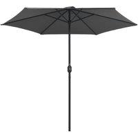 Berkfield Home Outdoor Parasol with Aluminium Pole 270x246 cm Anthracite in Charcoal