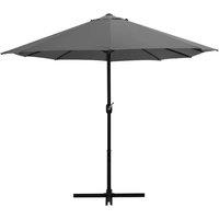 Berkfield Home Outdoor Parasol with Aluminium Pole 460x270 cm Anthracite in Dark Grey