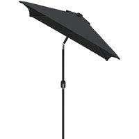 Berkfield Home Outdoor Parasol with Metal Pole 300x200 cm Anthracite in Black