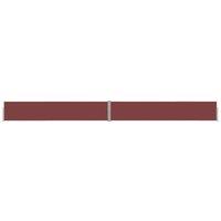 Berkfield Home Patio Retractable Side Awning 140x1200 cm Brown in Wine