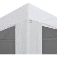 Berkfield Home Party Tent with 6 Mesh Sidewalls 6x3 m in White