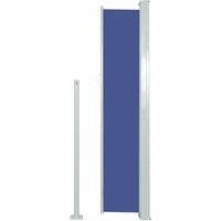 Berkfield Home Patio Retractable Side Awning 120x500 cm Blue