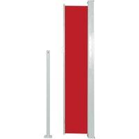 Berkfield Home Patio Retractable Side Awning 100x500 cm Red