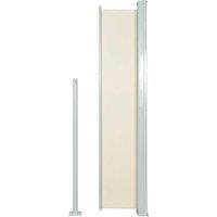 Berkfield Home Patio Retractable Side Awning 120x500 cm Cream