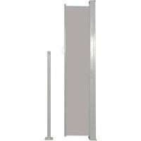 Berkfield Home Patio Retractable Side Awning 120x500 cm Grey
