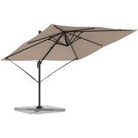 Berkfield Home Patio Umbrella Taupe Large Polyester & Steel