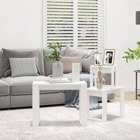 Berkfield Home Nesting Tables 3 pcs White Engineered Wood