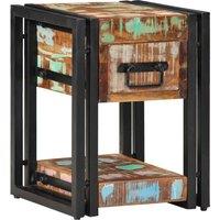Berkfield Home Nightstand 40x40x40 cm Made from Reclaimed Solid Wood | Size: 40 x 40 x 40 cm