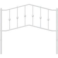 Berkfield Home Metal Headboard White 107 cm