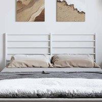 Berkfield Home Metal Headboard White 135 cm