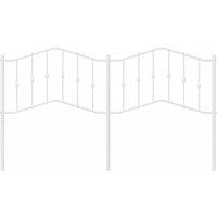 Berkfield Home Metal Headboard White 160 cm