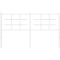 Berkfield Home Metal Headboard White 160 cm