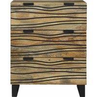 Berkfield Home Sideboard 60x33.5x75 cm Solid Mango Wood in Brown