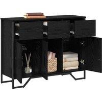 Berkfield Home Sideboard Black Oak 97x32.5x74.5 cm Engineered Wood