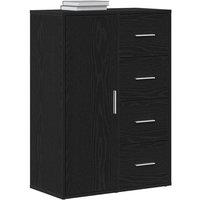Berkfield Home Sideboard Black Oak 60x31x84 cm Engineered Wood | Size: 60 x 31 x 84 cm