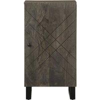 Berkfield Home Sideboard Black 40x33x75 cm Solid Wood Mango | Size: 40 x 33 x 75 cm