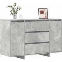 Berkfield Home Sideboard Concrete Grey 120x41x75 cm Engineered Wood | Size: 120 x 41 x 75 cm