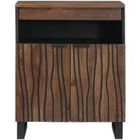 Berkfield Home Sideboard 60 x 33.5 x 75 cm Solid Wood & Engineered Wood in Brown