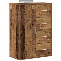 Berkfield Home Sideboard Old Wood 60x31x84 cm Engineered Wood in Brown | Size: 60 x 31 x 84 cm