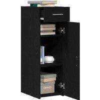 Berkfield Home Sideboard Black Oak 30x42, 5x93 cm Engineered Wood